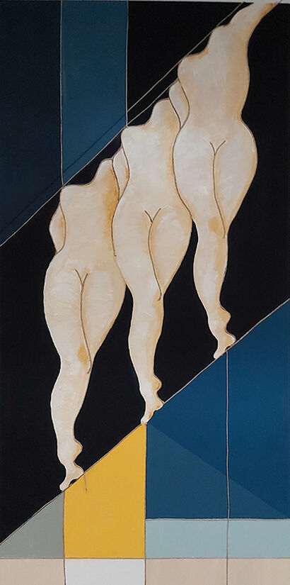 3D Le Acrobate - a Paint Artowrk by Maria Giacoma Vancheri